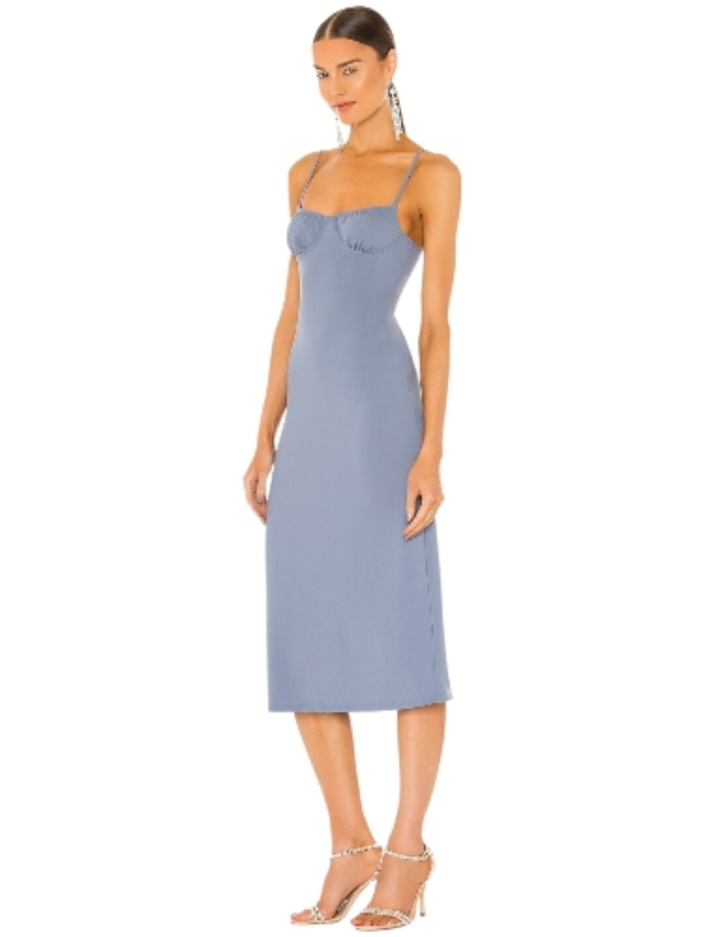 WeWoreWhat Slipdress Stonewash Blue M